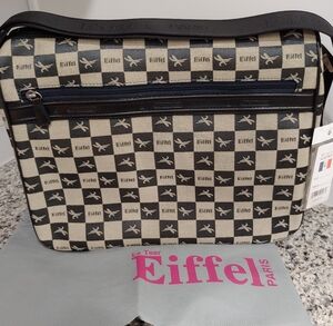 New with Tags. Rioni Checkered Black and Gray Women's Bag